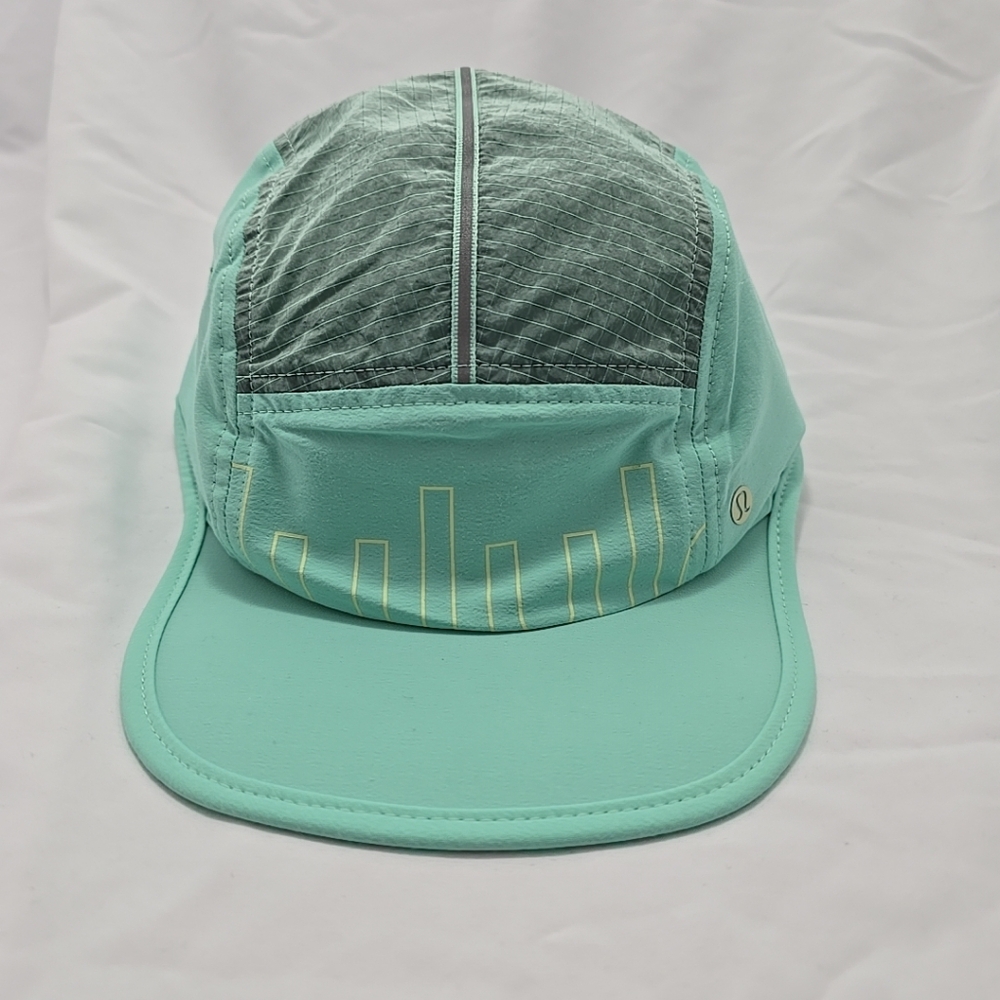 NWT Lululemon Drawcord Hiking Cap Hat L/XL Workout Wild Mint/Dewy Lightweight